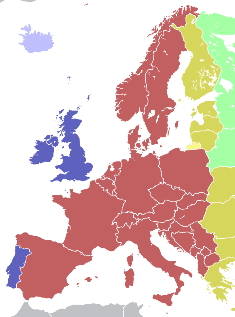 Time zones in Europe